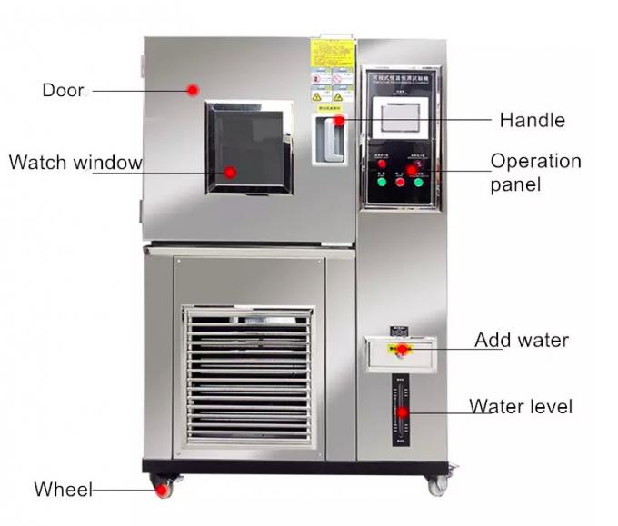 220V αίθουσες 215KG explosionproof 0 δοκιμής θερμοκρασίας υγρασίας