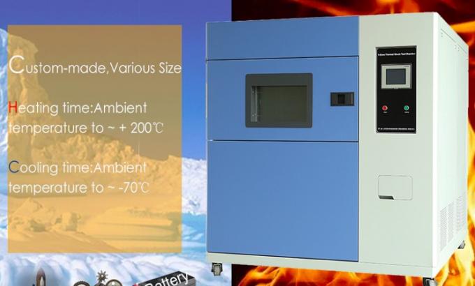 Αίθουσα 220v 50hz 0 δοκιμής κρύου και θερμικού κλονισμού τρεις-κιβωτίων υψηλής ακρίβειας
