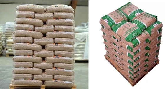 15Kg ξύλινοι σβόλοι πλαστικών πακέτων για τα πιεσμένα φυσικά στερεά καύσιμα