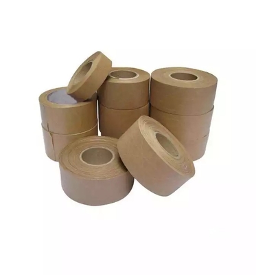 Τυπωμένη καφέ ταινία Hydroreactive Kraft Paper Tape, βιοδιασπώμενη σφραγιστική ταινία συσκευασίας