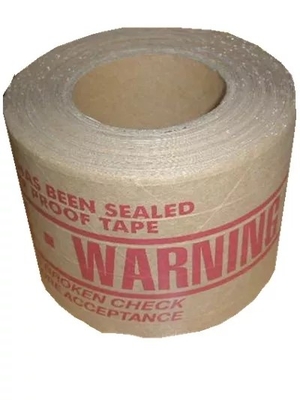 Τυπωμένη καφέ ταινία Hydroreactive Kraft Paper Tape, βιοδιασπώμενη σφραγιστική ταινία συσκευασίας