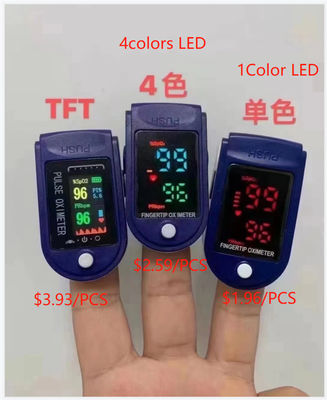 Χρηματοκιβώτιο 58*32*33.2mm σφυγμός Oximeter 1060hPa με το διπλό χρώμα OLED οργάνων ελέγχου ποσοστού καρδιών