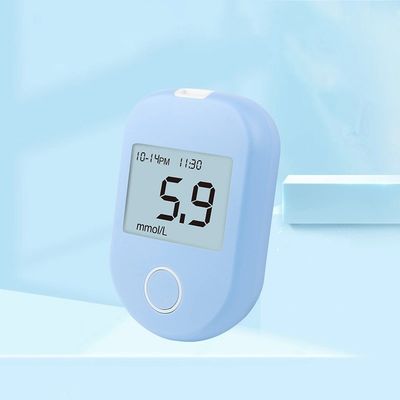 Μικρό τριχοειδές αγγείο ένα αφή Glucometer άκρων δακτύλου πόνου
