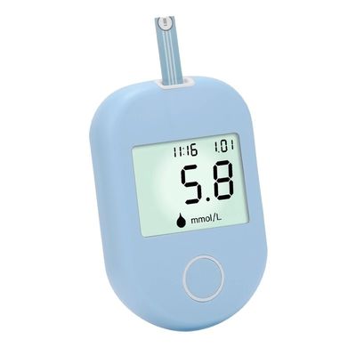 Μικρό τριχοειδές αγγείο ένα αφή Glucometer άκρων δακτύλου πόνου