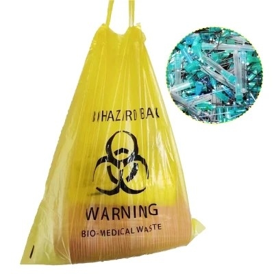 Βιοδιασπάσιμες μίας χρήσης LDPE/HDPE τσάντες απορριμάτων Biohazard