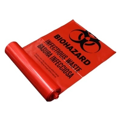 LDPE/HDPE πλαστικές βιοϊατρικές τσάντες διάθεσης αποβλήτων
