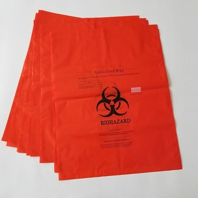 Ιατρικές τσάντες απορριμάτων Biohazard PE πλαστικές για το νοσοκομείο/το εργαστήριο