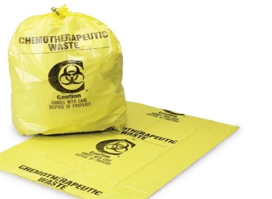 Αυτόκλειστες τσάντες Biohazard PE για τα απόβλητα νοσοκομείων
